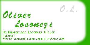 oliver losonczi business card